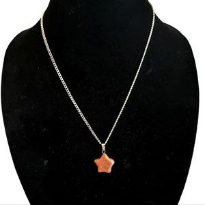 Brown Goldstone Necklace